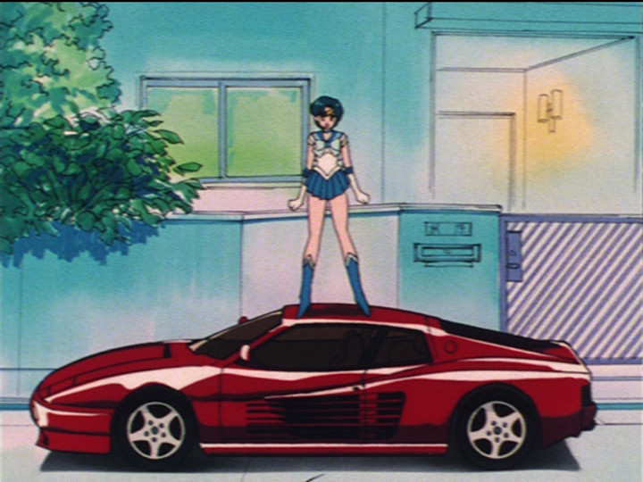 Sailor Mercury has no respect for cars