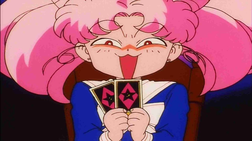 How I imagine ChibiUsa looked when she beat Usagi in the character ranking polls