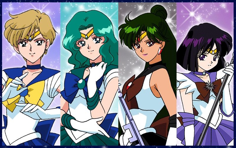 Outer Senshi with Sailor moon - Sailor Moon Crystal - Season 3 official  artwork