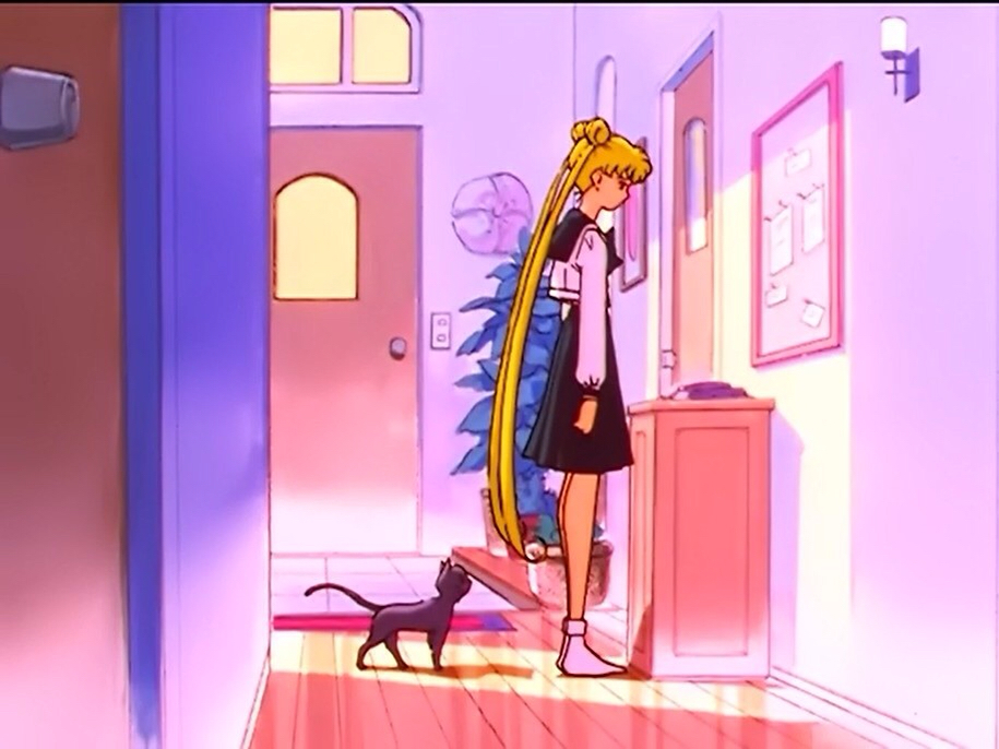 I thought I should put a picture, so... Usagi in a hallway