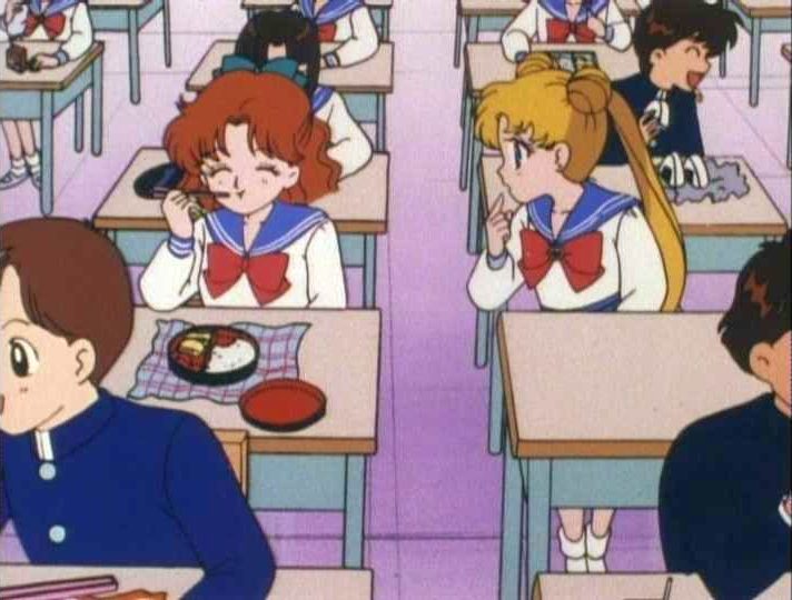 Usagi practically lives at school