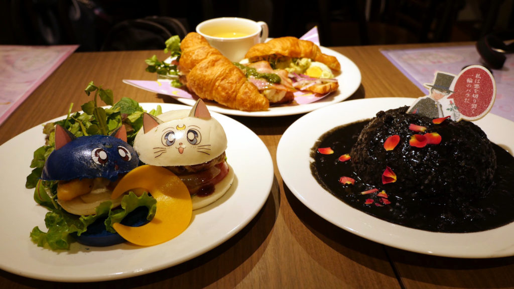 Dinner at the Sailor Moon Cafe