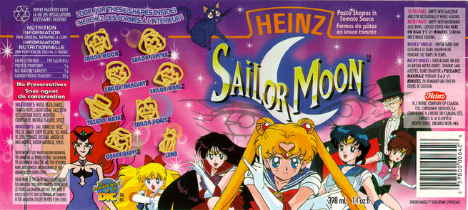 Show of hands for who actually got to eat these Sailor Moon Spaghetti O's