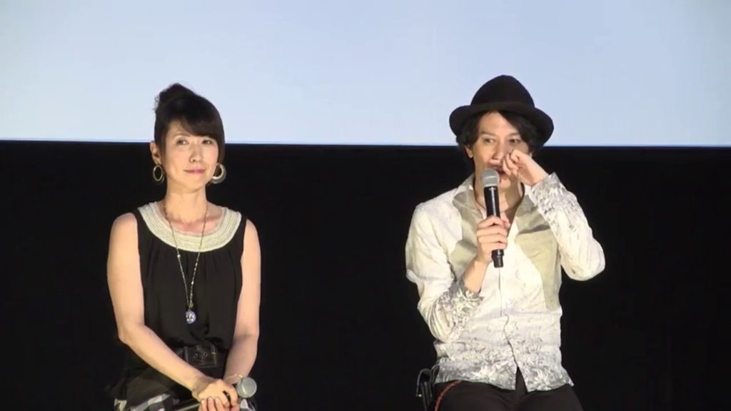 Kotono Mitsuishi and Kunihiko Ikuhara discussing the Sailor Moon R movie