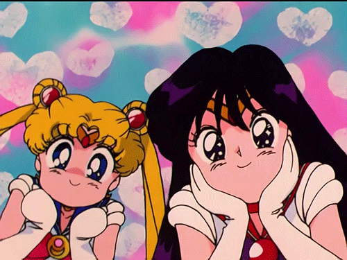 Usagi and Rei can't wait to see this movie... someday...