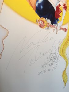 Naoko's signature at the 2016 Sailor Moon exhibit