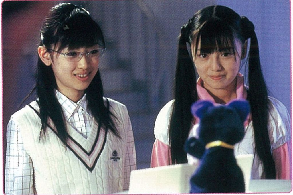 Ami, Usagi, and a very plush Luna