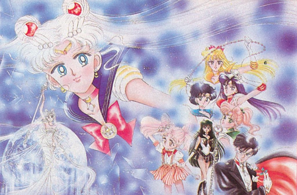 Sailor Pluto's standing just a liiiiiiittle too close to Mamoru there...