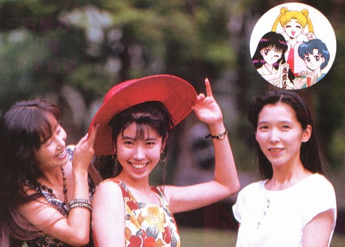 The Original Sailor Soldiers: Michie Tomizawa (Rei), Kotono Mitsuishi (Usagi), Aya Hisakawa (Ami)
